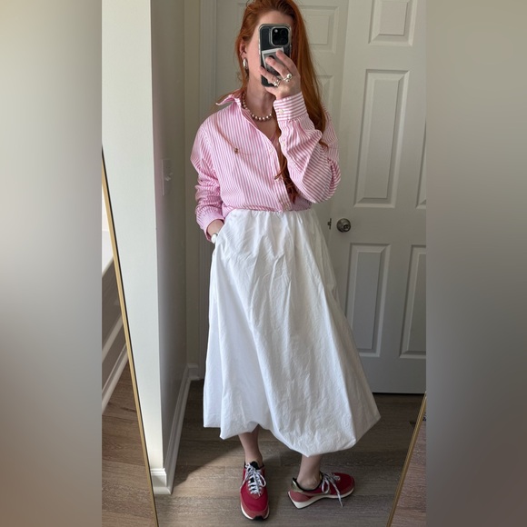 Ralph Lauren Oversized pink striped Button down boyfriend shirt men’s size L - Picture 6 of 9